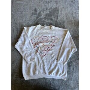 Vintage 90s Guess Products Size M Scribble Crewneck Sweatshirt Retro Skater